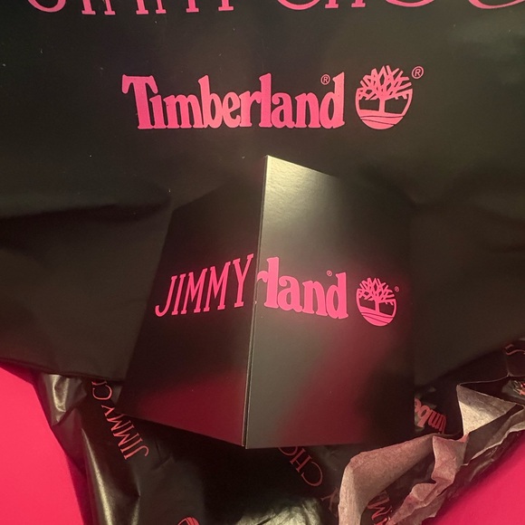 🔥 NWT Timberland x Jimmy Choo EXCLUSIVE collab graffiti boots - w 7.5 - Picture 9 of 15